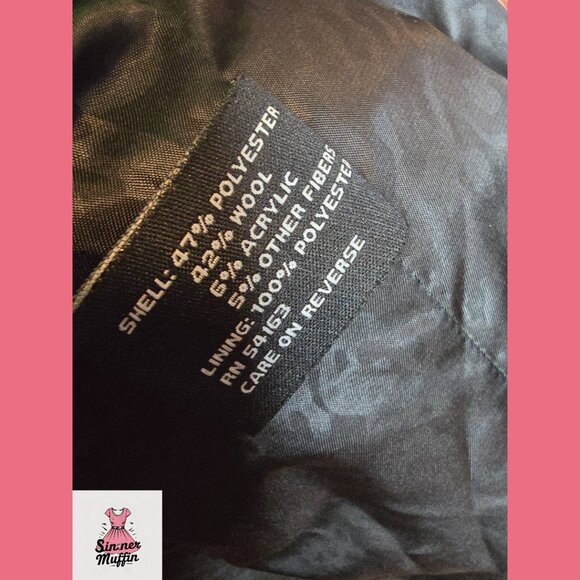 Vintage GUESS Tweed Trench Coat - Small, Double-Breasted & Belted - Like New - Picture 7 of 11